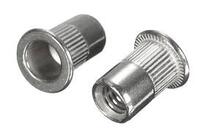 6-1.00MM ROUND LARGE FLANGE KNURLED STEEL