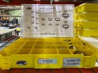 10 SIZES HOSE CLAMP ASSORTMENT IN DRAWER